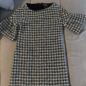 St. John Black and White Dress